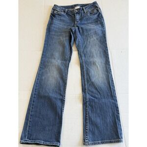 Banana republic women's medium wash denim jeans size 4 Straight Leg